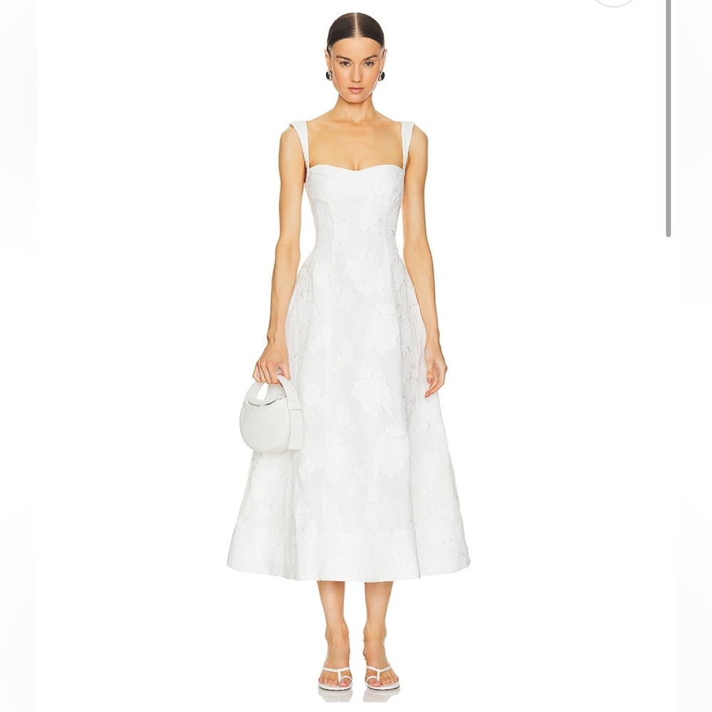 Emilia Dress in Cloud Jacquard Clea